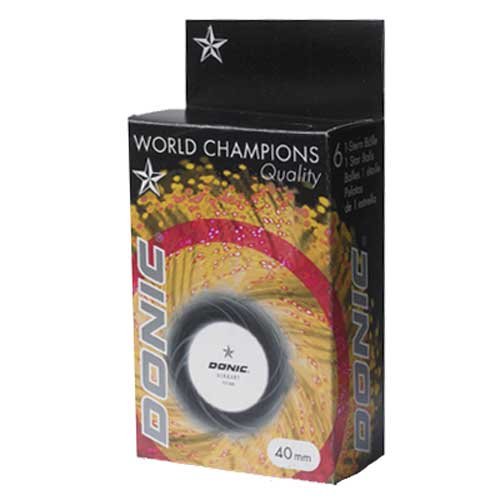 DONIC 1 Star Table Tennis Ball (Pack of 6)