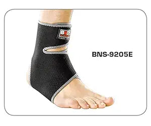 Body Sculpture Elastic Ankle Support with Terry Cloth BNS-9205E-B