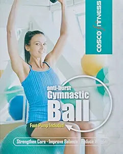 Cosco Anti Burst Gym Ball with Foot Pump, 95cm