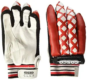 Cosco Club Batting Glove (White and Red)