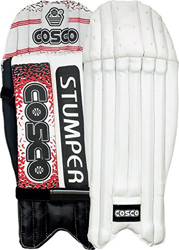 Cosco Cotton Stumper Wicket Keeping Leg Guard, White