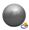 PROKYDE (LOGO) Prokyde Anti Burst Gym Ball for Yoga and Fitness with Foot Pump 55cm (Silver)