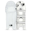 GM 505 Cricket Batting Legguard Men's Leather Right - Color May Vary (White)
