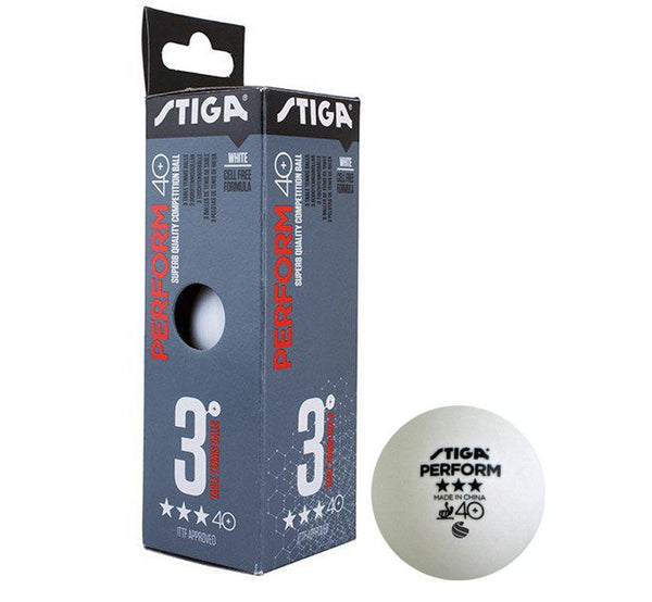 Cosco Plastic Stiga Optimum Table Tennis Balls, Standard, White
