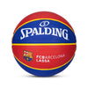 Spalding Euroleague Series Barcelona Professional Basketball with Butyl Bladder Rubber Moulded Indoor/Outdoor (Red-Blue,Size : 7)