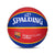 Spalding Euroleague Series Barcelona Professional Basketball with Butyl Bladder Rubber Moulded Indoor/Outdoor (Red-Blue,Size : 7)