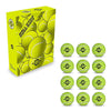 Nivia Cricket Tennis Ball, Felt Heavy Weight Ball, Cricket Training Ball - Yellow (Per 12 Balls)