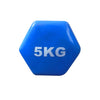 Prokyde Vinyl (Single) Fixed Weight Dumbbell- 5 kg - Blue