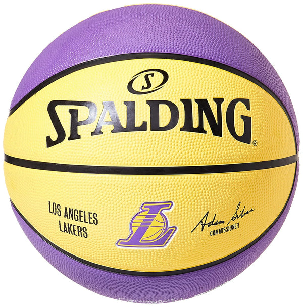 Spalding 1700073 Rubber Basket Ball, Size 7 (Purple/Yellow)