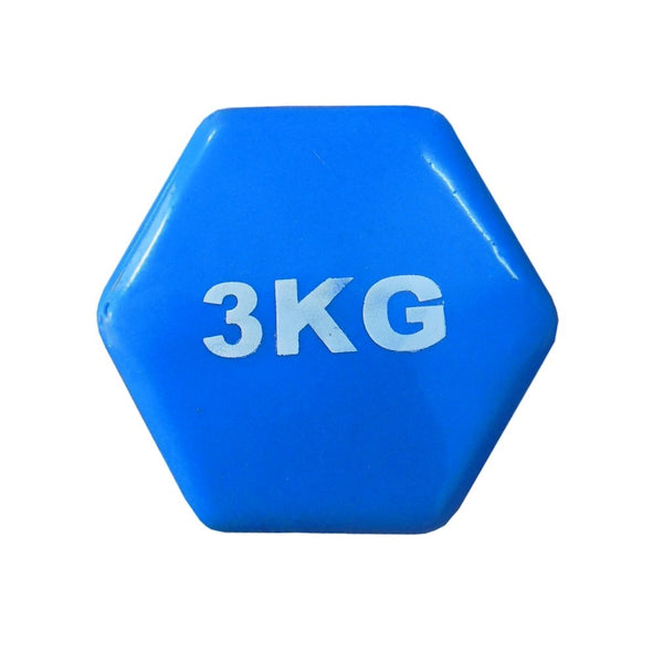 Perfect for Dumbbells Workout |3 kg Vinyl Dumbbell – Buy Online |Dumbbell Comfortable for Daily Exercise