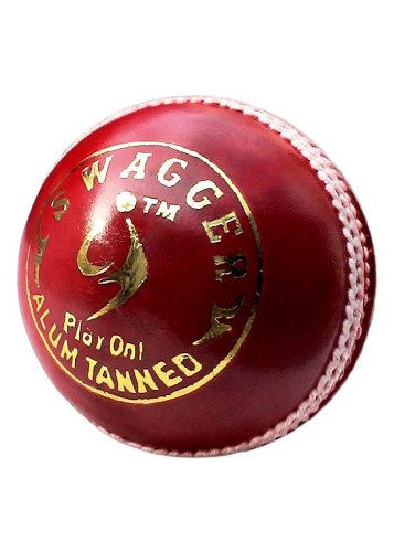 SM Swagger Leather Cricket Ball featuring premium leather |Perfect for cricketers of all skill levels| Perfect for cricketers of all skill levels