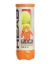 HEAD Tip-II Tennis Ball | Color: Orange | Size: One Size | Material: Rubber | for Unisex | Pack of 3 | Durable and Lower Compression | Ideal for Intermediate Level Players