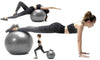 PROKYDE (LOGO) Prokyde Anti Burst Gym Ball for Yoga and Fitness with Foot Pump 55cm (Silver)