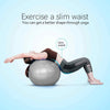PROKYDE (LOGO) Prokyde Anti Burst Gym Ball for Yoga and Fitness with Foot Pump 55cm (Silver)