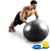 PROKYDE (LOGO) Prokyde Anti Burst Gym Ball for Yoga and Fitness with Foot Pump 55cm (Silver)