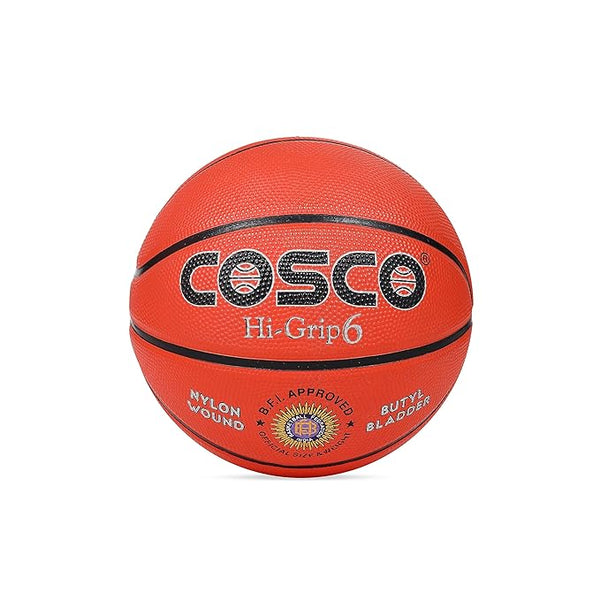 Cosco 13022 Rubber, Nylon Basketball, Size 6 (Orange)